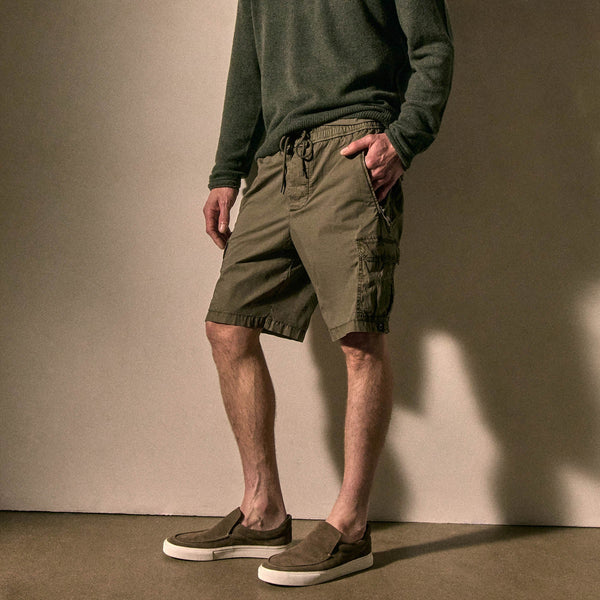 Men's Coastal Suede Slip On in Cement | James Perse Los Angeles