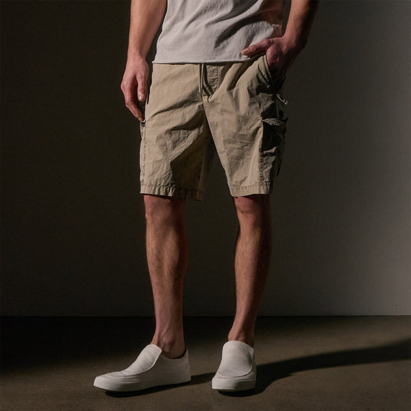 Strch Supima Poplin Cargo Shirt in Overcast Pigment | James Perse Los Angeles