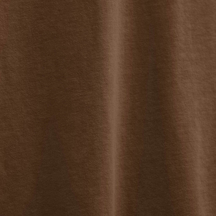 Sueded Jersey Polo in Gingerbread Pigment | James Perse Los Angeles