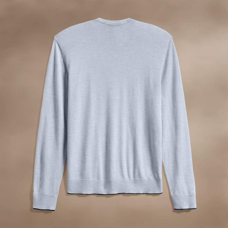 Ultra Fine Cashmere Tpd Crew Neck in Grey Sky/Coal | James Perse Los Angeles
