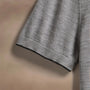 Ultrafine Cashmere Tipped Polo in Light Heather Grey/Coal | James Perse Los Angeles