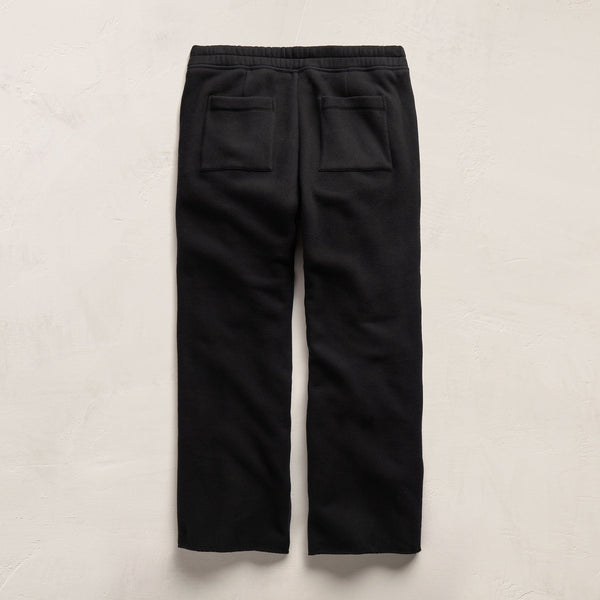 Cozy Straight Sweat Pant in Black | James Perse Los Angeles