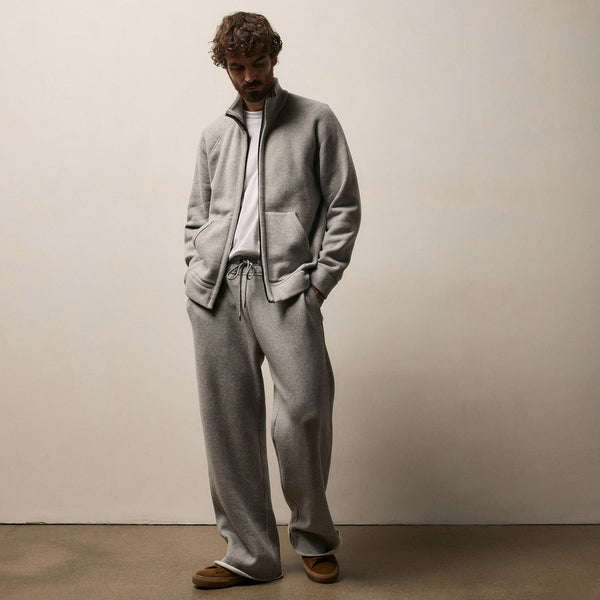 Cozy Fleece Sweat Pant in Heather Grey | James Perse Los Angeles