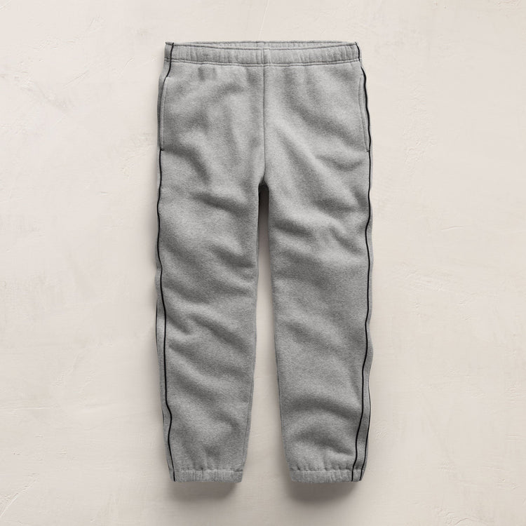 Cozy Sweat Pant With Piping in Heather Grey | James Perse Los Angeles
