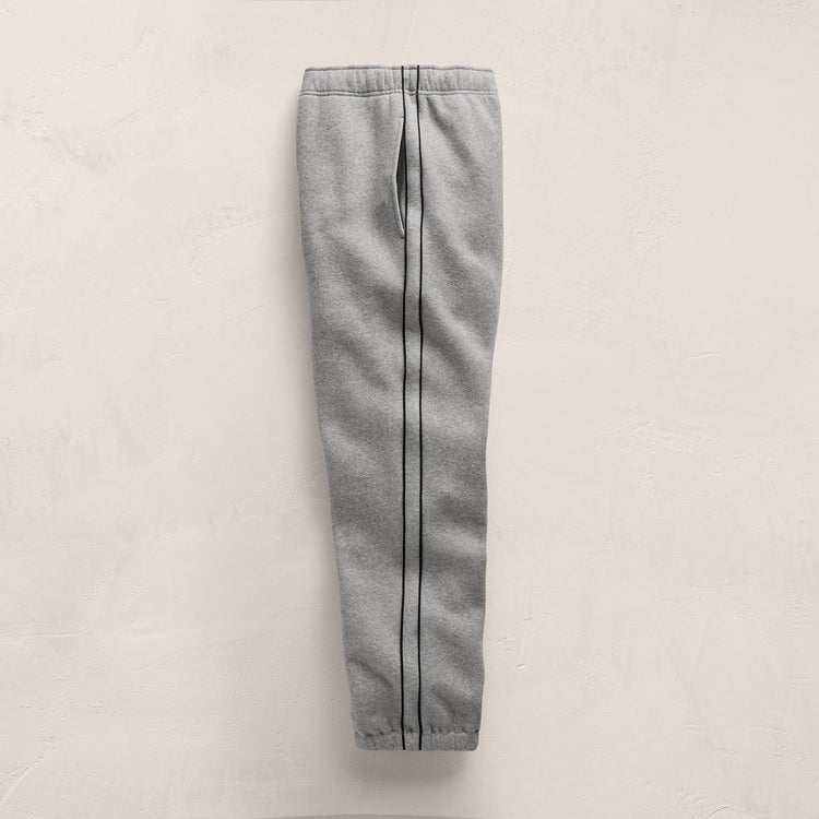 Cozy Sweat Pant With Piping in Heather Grey | James Perse Los Angeles