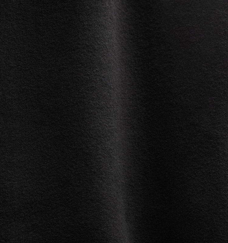 Cozy Full Zip Sweatshirt in Black | James Perse Los Angeles