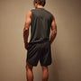 Curved Hem Board Short in Black/Black | James Perse Los Angeles