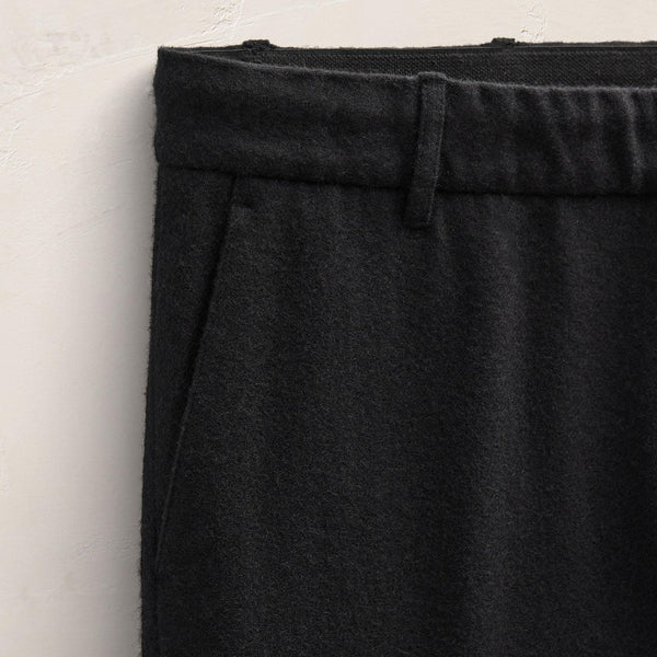 Wool Cashmere Flannel Pant in Black | James Perse Los Angeles