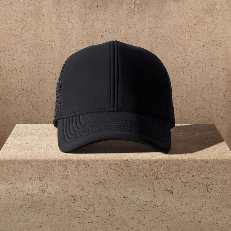Scuba 6 Panel Baseball Hat - Black