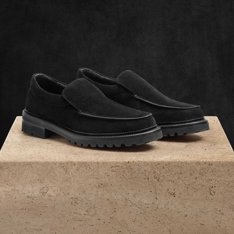 Men's Military Loafer in Black | James Perse Los Angeles