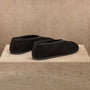 Women's Binded Suede Ballet Flat In Black | James Perse Los Angeles