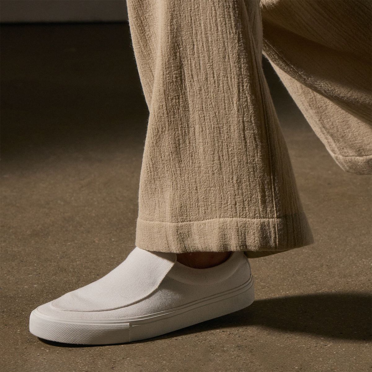 Women's Coastal Canvas Slip On - White