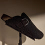 Women's Shearling Slip On Clog in Black | James Perse Los Angeles