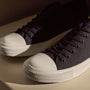 Women's Cotton Canvas Low Top Vulcanized Sneaker in Black | James Perse Los Angeles