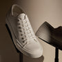 Women's Cotton Canvas Low Top Vulcanized Sneaker in White | James Perse Los Angeles