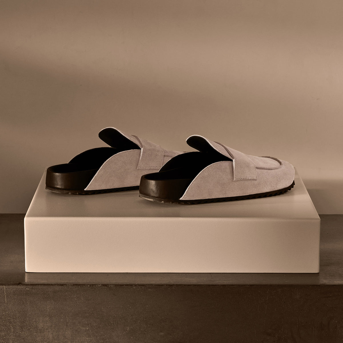 Women's Suede Slip On Loafer - Plaster