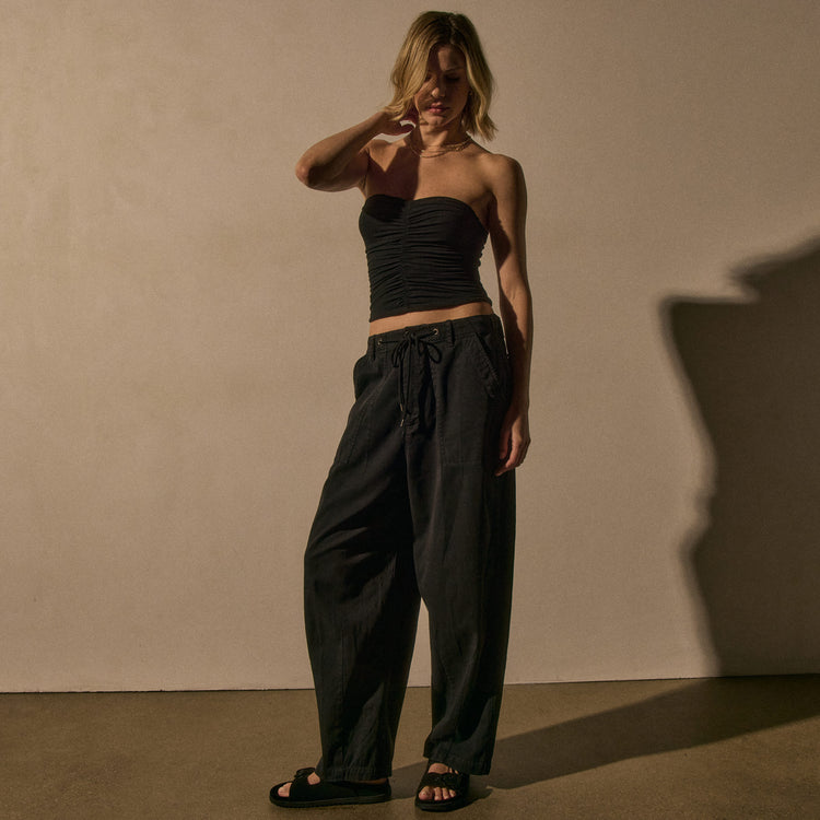 Oversized Surplus Pant in Black Pigment | James Perse Los Angeles
