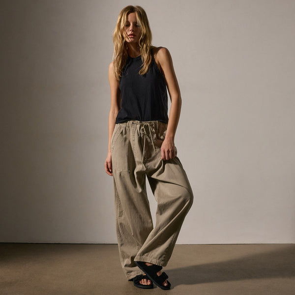 Oversized Military Pant in Overcast Pigment | James Perse Los Angeles