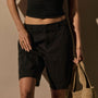 Cotton Long Short in Black Pigment | James Perse Los Angeles