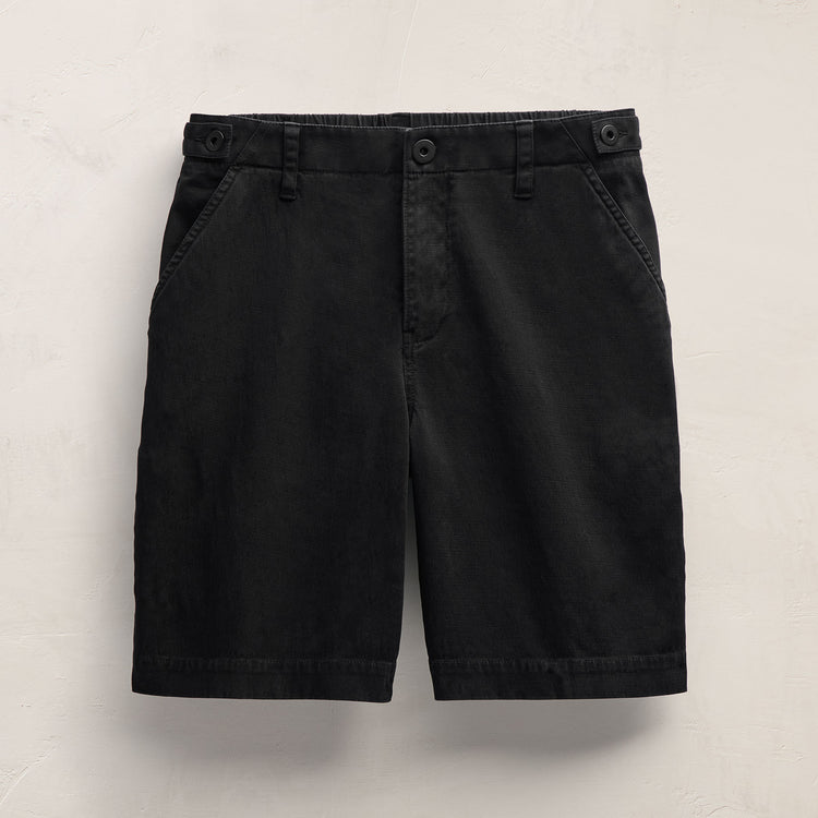 Cotton Long Short in Black Pigment | James Perse Los Angeles