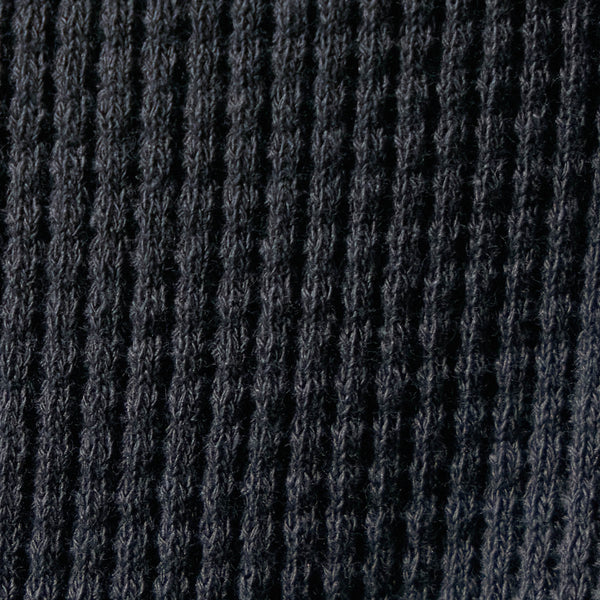 Cotton Linen Waffle Henley in Asphalt | James Perse Los Angeles