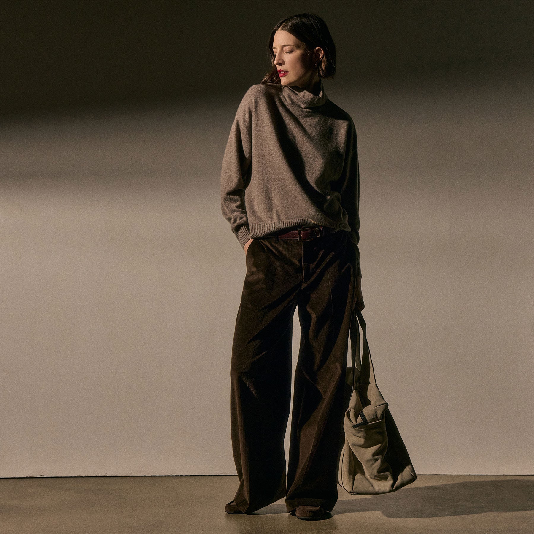 Cotton Cashmere Corduroy Pants in Kona | James Perse Los Angeles