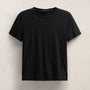 Short Sleeve Elevated Lotus Jersey Crew in Black | James Perse Los Angeles
