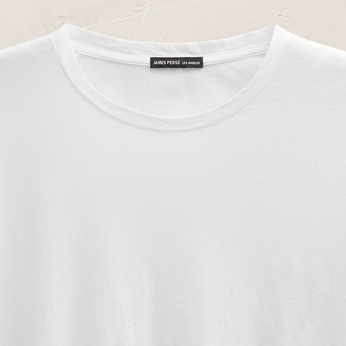 Short Sleeve Elevated Lotus Jersey Crew in White | James Perse Los Angeles