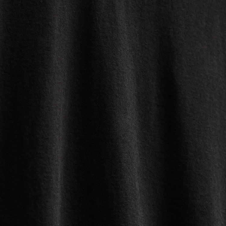 Short Sleeve Elevated Lotus Jersey V Neck in Black | James Perse Los Angeles