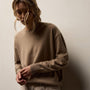 Spun Cashmere Crew Neck in Coffee | James Perse Los Angeles