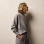 Spun Cashmere Crew Neck in Heather Grey | James Perse Los Angeles