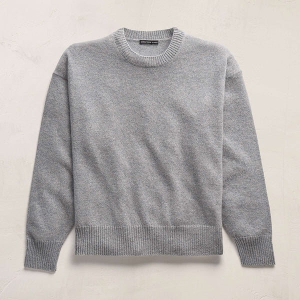 Spun Cashmere Crew Neck in Heather Grey | James Perse Los Angeles