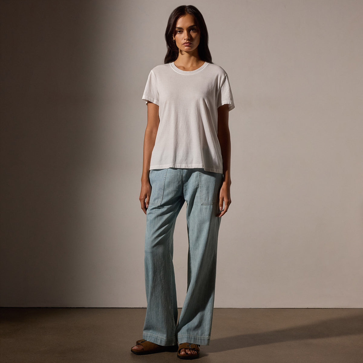 Vintage Little Boy Tee in White | James Perse Los Angeles