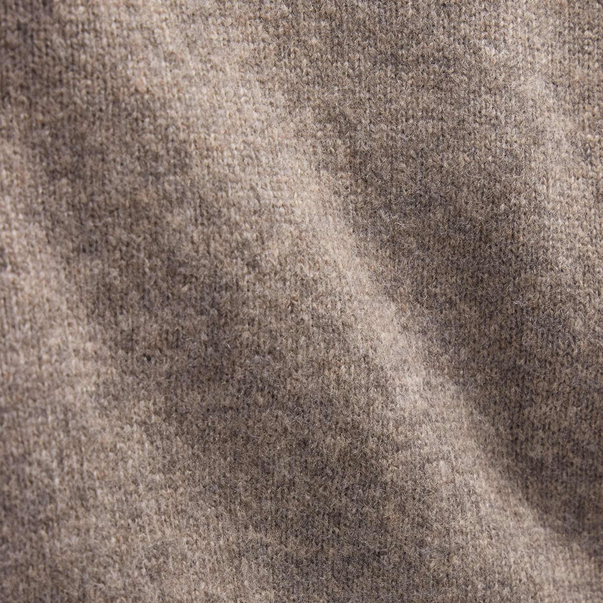 Lightweight Textured Cashmere Crew in Beige Melange | James Perse Los Angeles