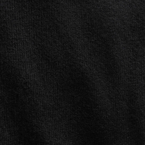 Lightweight Textured Cashmere Crew in True Black | James Perse Los Angeles