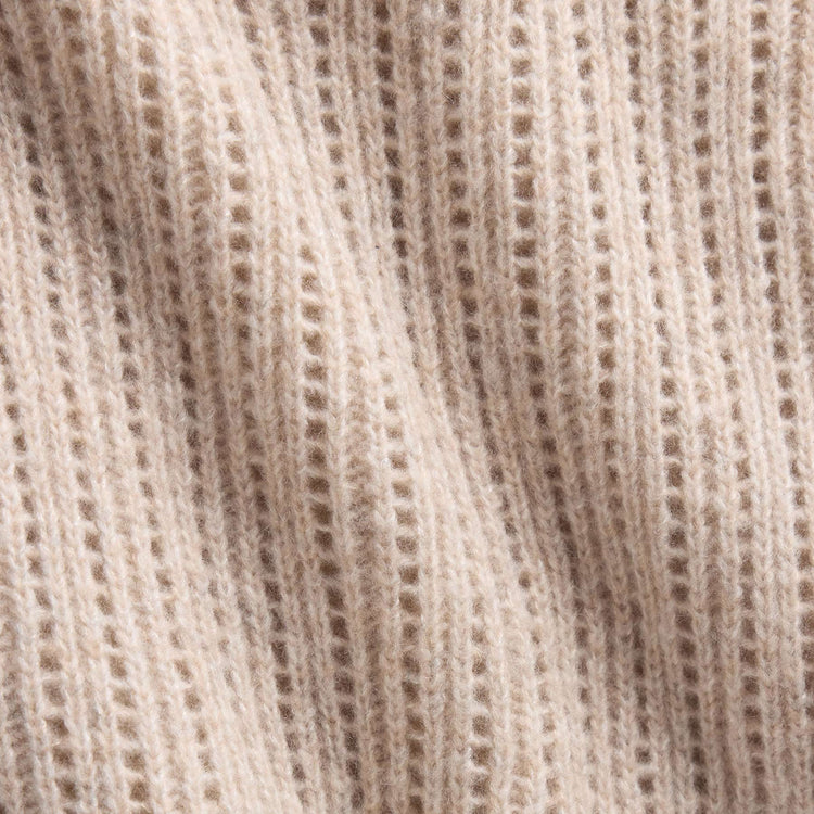 Open Stitch Vest in Alabaster Mix | James Perse Los Angeles