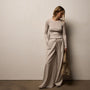 Stretch Wool Wide Leg in Flax | James Perse Los Angeles