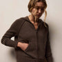 Recycled Cashmere Track Jacket in Porcupine | James Perse Los Angeles