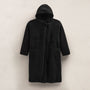 Long Suede Hooded Jacket in Black | James Perse Los Angeles