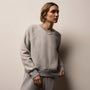 Cozy Fleece Crew in Heather Grey | James Perse Los Angeles