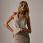 Cotton Linen Knit Tank in Natural | James Perse Los Angeles