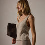 Cotton Linen Knit Tank in Natural | James Perse Los Angeles