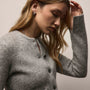 Wool Alpaca Button Front Jacket in Mid Grey | James Perse Los Angeles