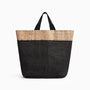 Playa Tipped Large Hemp Tote In Black/Natural | James Perse Los Angeles