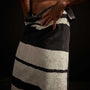Wide Stripe Beach Towel - Abyss/Vintage White | James Perse Los Angeles