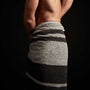 Wide Stripe Beach Towel In Fog/Slate | James Perse Los Angeles