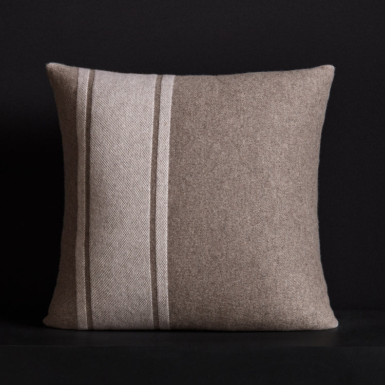 Baja Stripe Sham - Taupe Melange/Ivory | James Perse Los Angeles