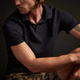 3 Pack Sueded Jersey Polo - Black/White/Deep | James Perse Los Angeles
