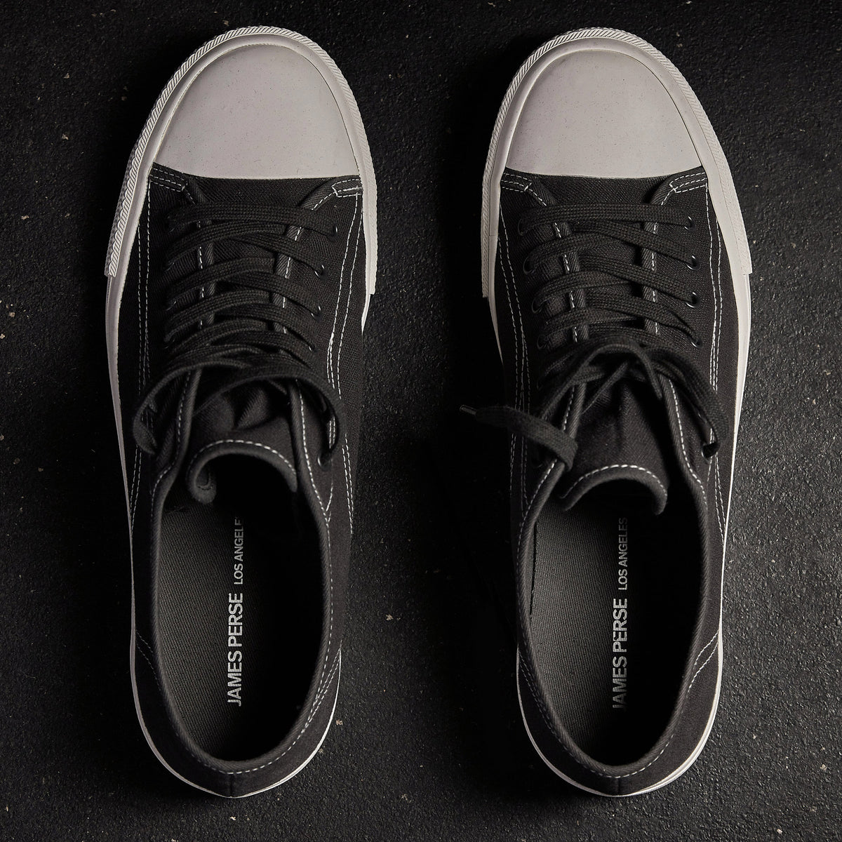 Cotton Linen Vulcanized Sneaker Womens In Squid | James Perse Los Angeles