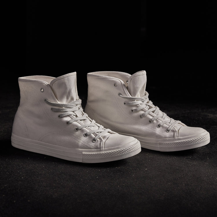High Top Vulcanized Sneaker Womens In Canvas | James Perse Los Angeles